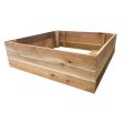 Real Wood Products 7 in. H X 36 in. W X 36 in. D Cedar Western Raised Garden Bed Natural Discount