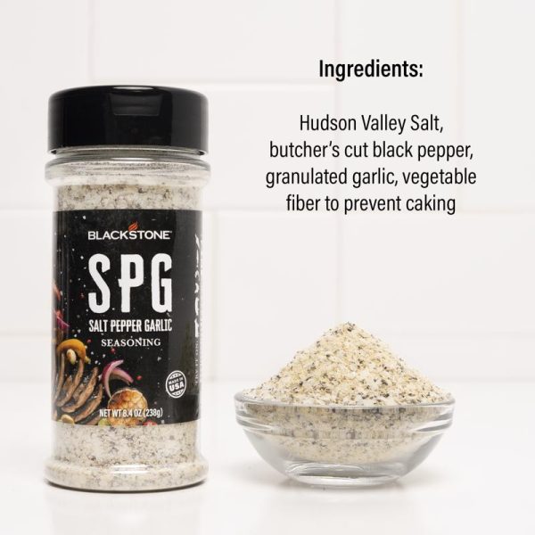 Blackstone SPG Salt PepperGarlic BBQ Seasoning 8.4 oz For Sale