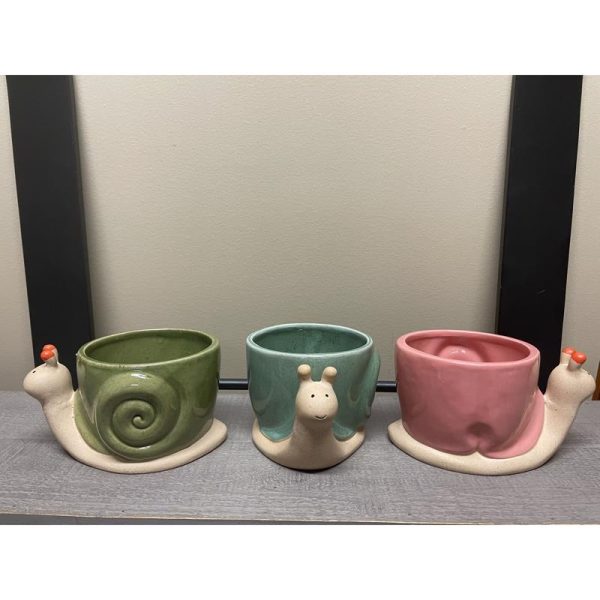 Sullivans Assorted Ceramic 3.5 in. H Snail Planter Online Hot Sale