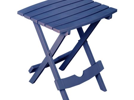 Adams Quik-Fold Patriotic Blue Rectangular Resin Folding Side Table on Sale