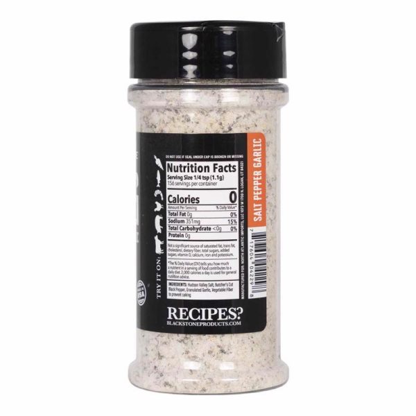 Blackstone SPG Salt PepperGarlic BBQ Seasoning 8.4 oz For Sale