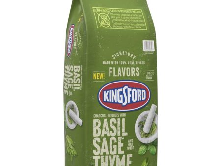 Kingsford Signature All Natural Basil Sage Thyme Charcoal Briquettes 8 lb Online Hot Sale