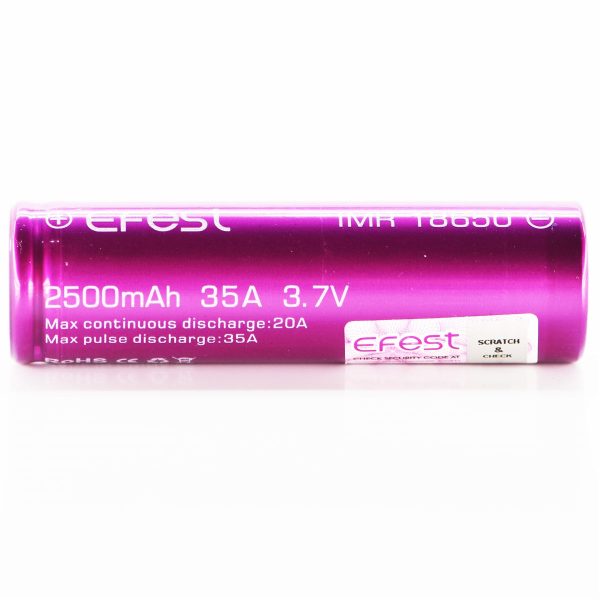 Efest 18650 2500mAh 20A IMR Battery For Cheap