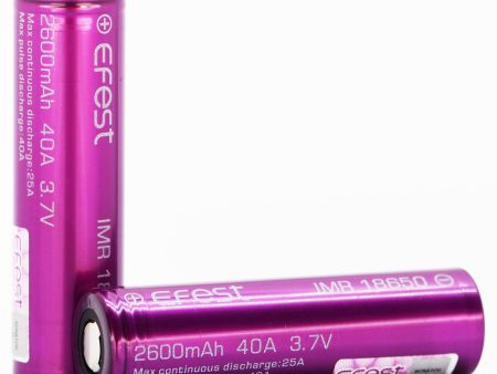 Efest 18650 2600mAh 25A IMR Battery Online