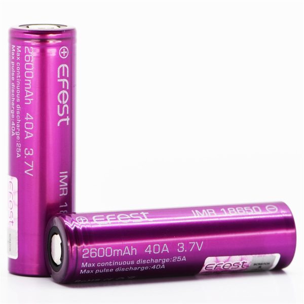 Efest 18650 2600mAh 25A IMR Battery Online