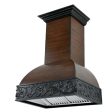 ZLINE 30 in. Wooden Wall Mount Range Hood in Antigua and Hamilton - Includes Remote Motor Hot on Sale