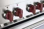 Color Knob Set for Designer Single Oven Gas Range - Burgundy Hot on Sale