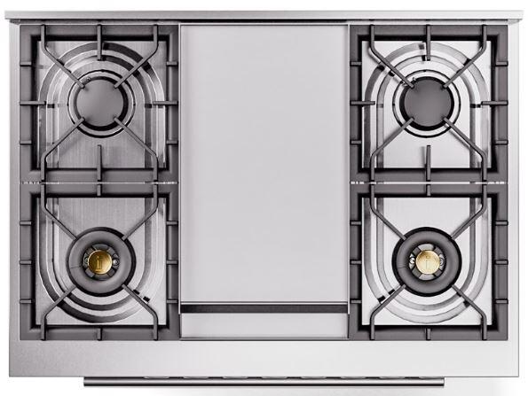 Professional Plus II 36 Inch Dual Fuel Natural Gas Freestanding Range in RAL Custom Color with Trim For Cheap