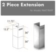 ZLINE 2-36 in. Chimney Extensions for 10 ft. to 12 ft. Ceilings (2PCEXT-9667 9697) Online Hot Sale