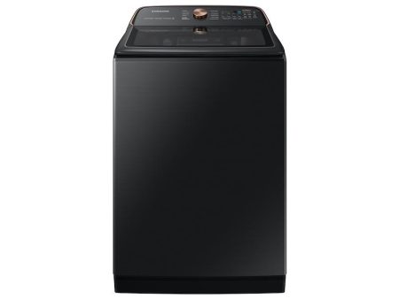 5.5 cu. ft. Extra-Large Capacity Smart Top Load Washer with Auto Dispense System in Brushed Black on Sale