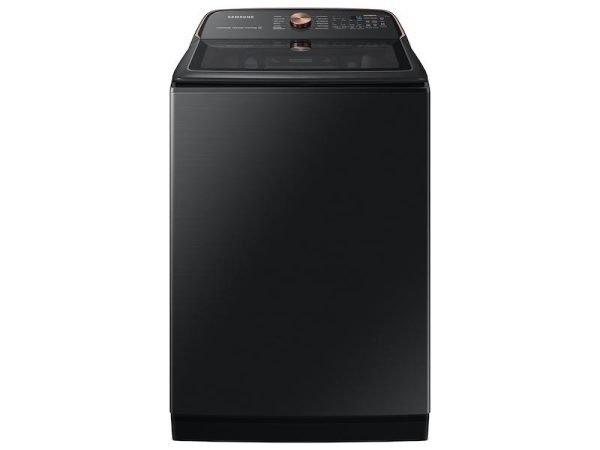 5.5 cu. ft. Extra-Large Capacity Smart Top Load Washer with Auto Dispense System in Brushed Black on Sale