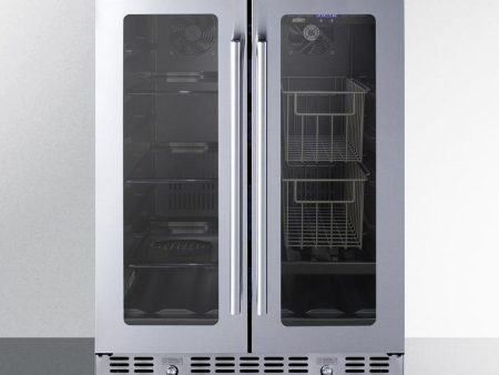 24  Built-in Dual-zone Produce Refrigerator, ADA Compliant For Cheap