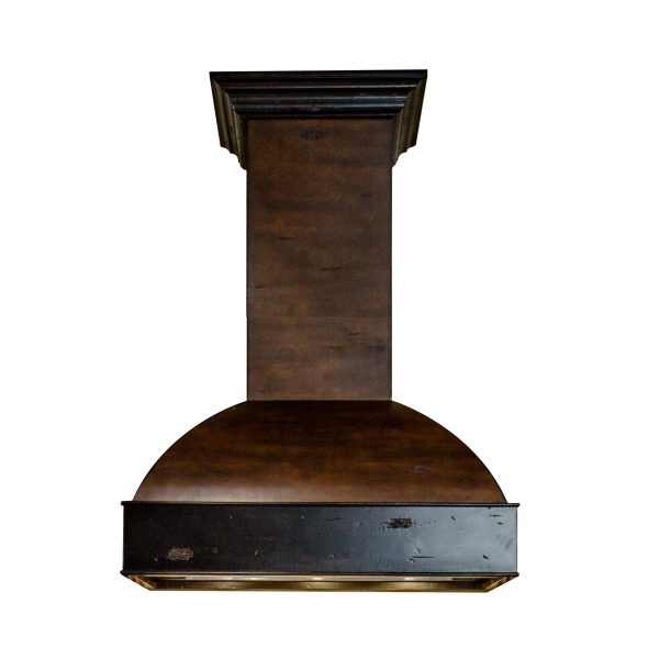 ZLINE 36  Wooden Wall Mount Range Hood in Antigua and Walnut - Includes Remote Motor Online Sale