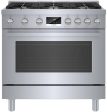 800 Series Dual Fuel Freestanding Range 36  Stainless Steel Online