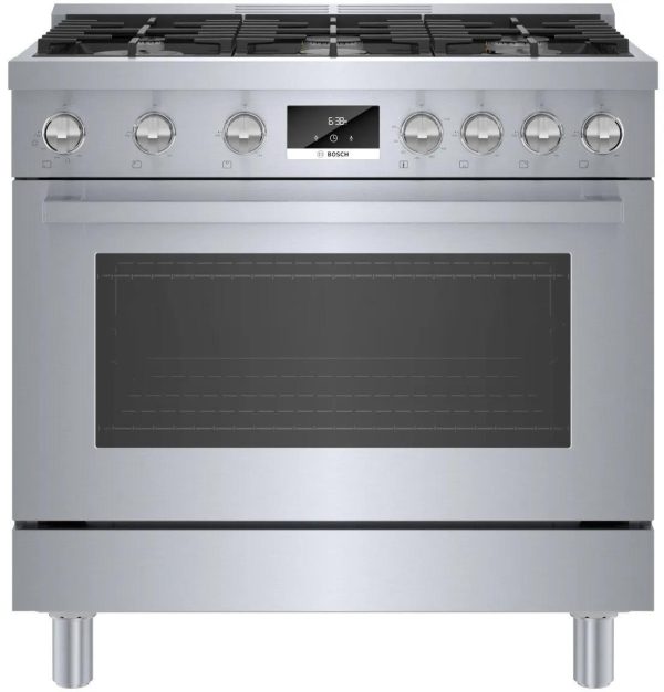 800 Series Dual Fuel Freestanding Range 36  Stainless Steel Online