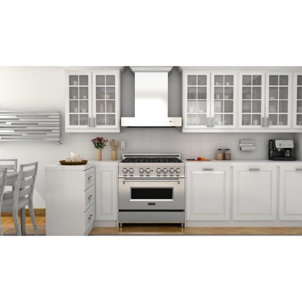 ZLINE 30 in. Professional Wall Mount Range Hood In Stainless Steel With Crown Molding (KECOMCRN-30) on Sale