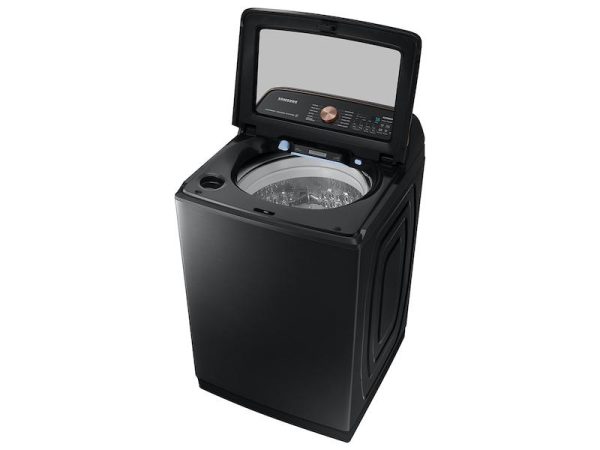 5.5 cu. ft. Extra-Large Capacity Smart Top Load Washer with Auto Dispense System in Brushed Black on Sale