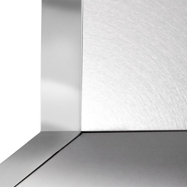 ZLINE Designer Series Wall Mount Range Hood in DuraSnow Stainless Steel with Mirror Accents (655MR) Supply